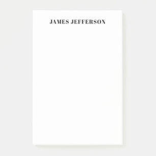 Modern Trendy Minimalist Plain Post-it Notes