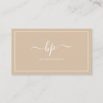Modern Trendy Minimalist Professional Business Card by thebusinessbunny at Zazzle