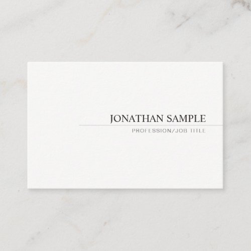 Modern Trendy Minimalist Professional Template Business Card