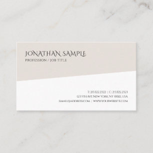 Modern Trendy Minimalist Professional Template Business Card