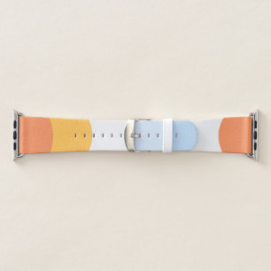 Modern Trendy Pastel Sun, Beach, Ocean Apple Watch Band