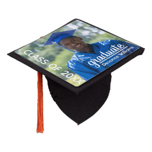 Modern Trendy Photo Graduation 2025 Cap Topper