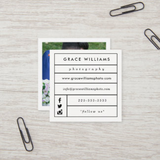 Modern Trendy Photography Business Cards