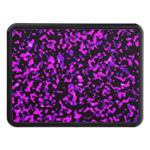 Modern Trendy Pink and Purple Camouflage Pattern Hitch Cover