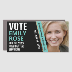 Modern Trendy Political Campaigner Advertising Car Magnet