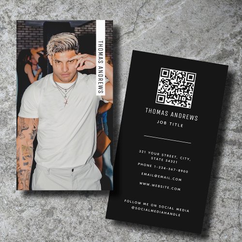 Modern Trendy Professional Photography  Business Card