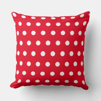 Modern Trendy Red Polka Dot Pattern