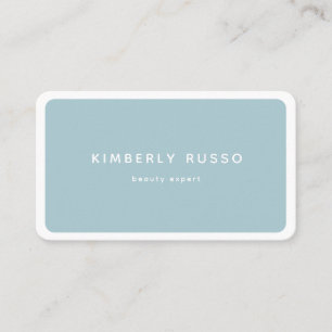 Modern Trendy Salon Blue Appointment Card