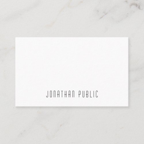 Modern Trendy Simple Design Professional Elegant Business Card
