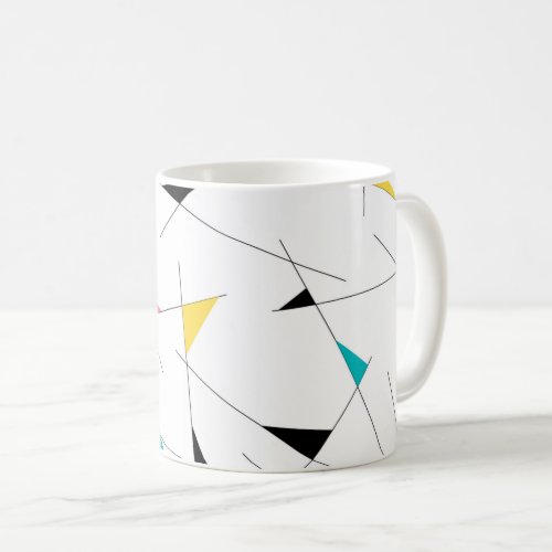 Modern trendy simple fun geometric graphic coffee mug