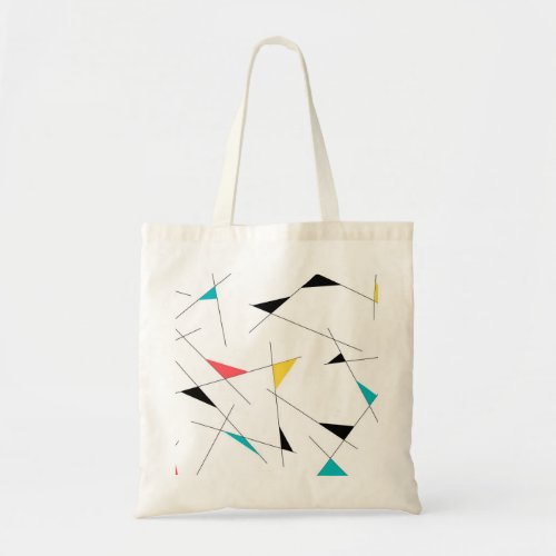 Modern trendy simple fun geometric graphic tote bag