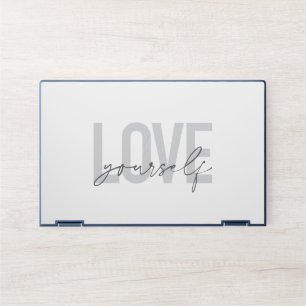 Modern, trendy, simple, urban design Love Yourself HP Laptop Skin
