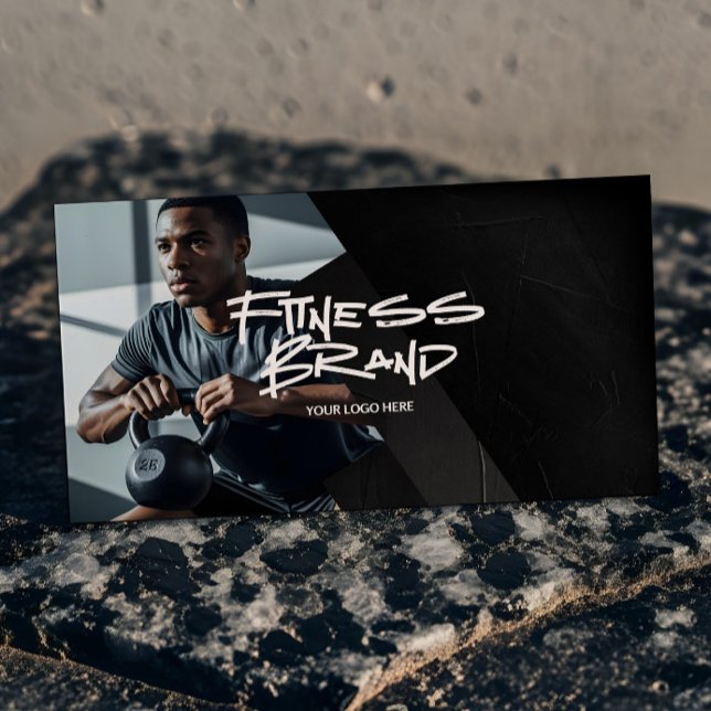 Modern Trendy Sporty Fitness Personal Trainer Business Card (Modern Trendy Sporty Fitness Personal Trainer Business Card)