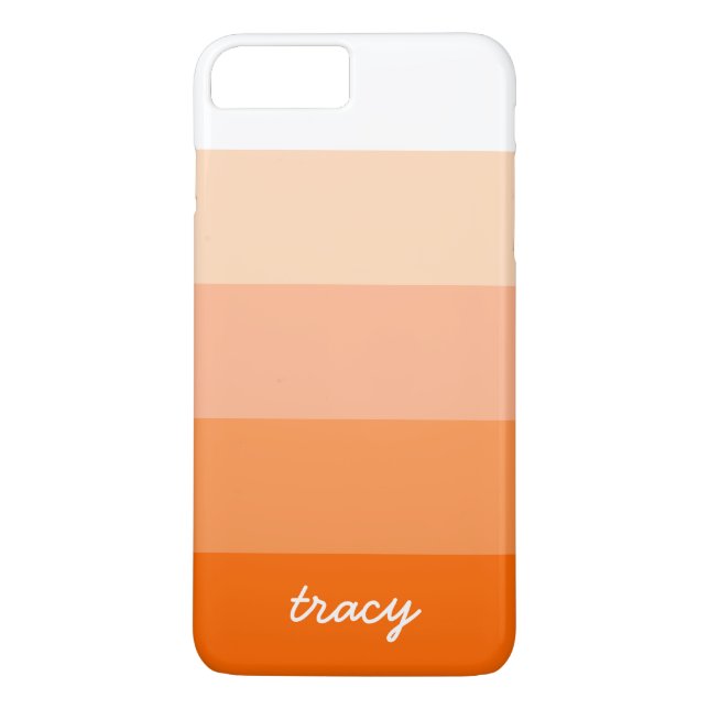 Modern Trendy Stripes Personalized Case-Mate iPhone Case (Back)