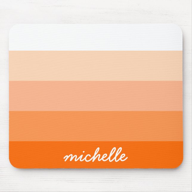 Modern Trendy Stripes Personalized Mouse Pad (Front)