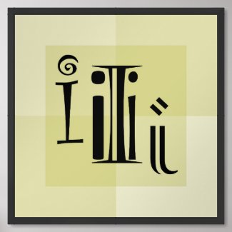 Modern Trendy Typography Art, Dotting the I's