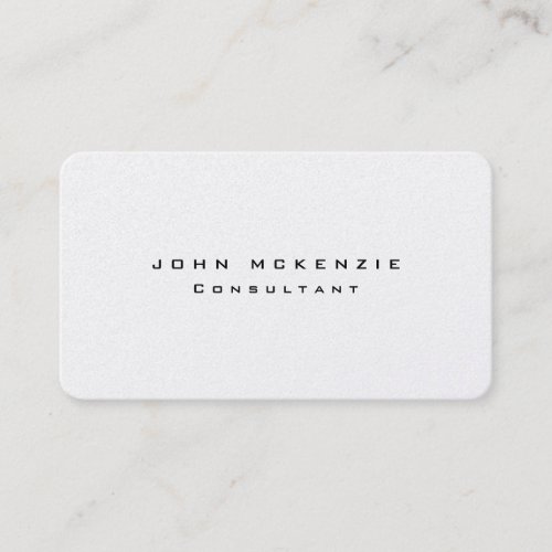 Modern Trendy Unique Creative Minimalist Design Business Card