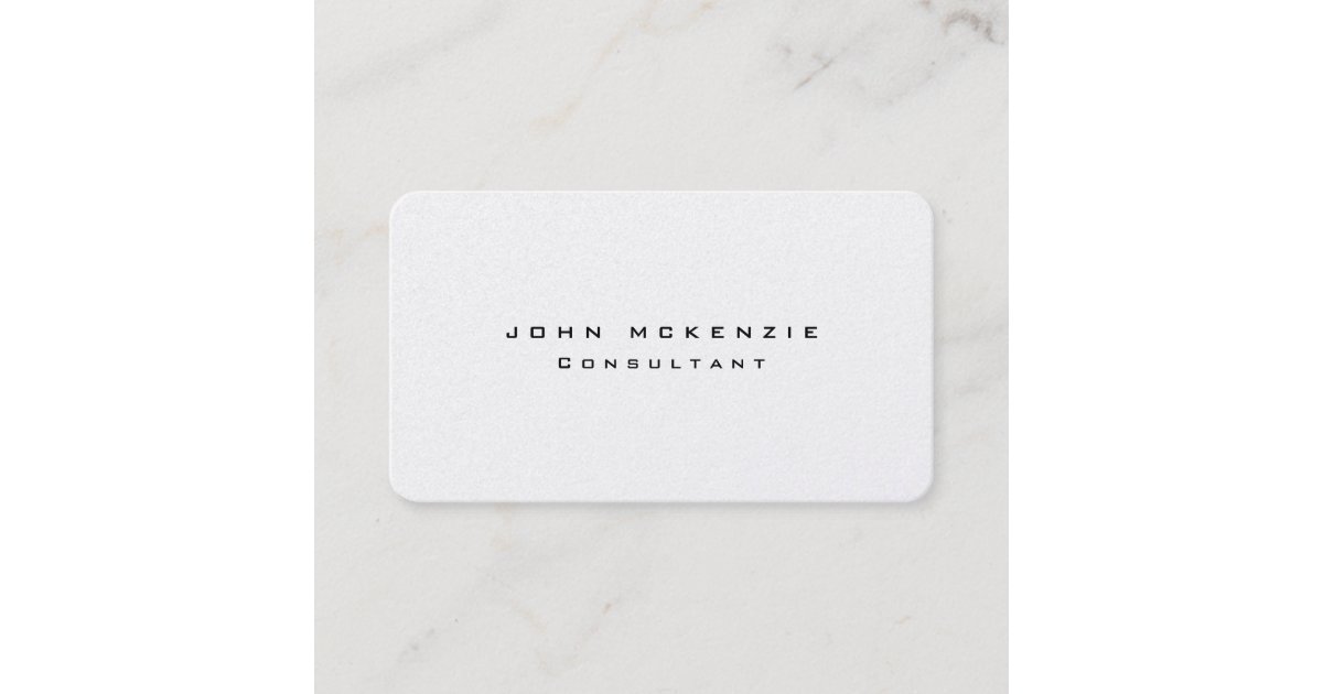 Modern Trendy Unique Creative Minimalist Design Business Card | Zazzle