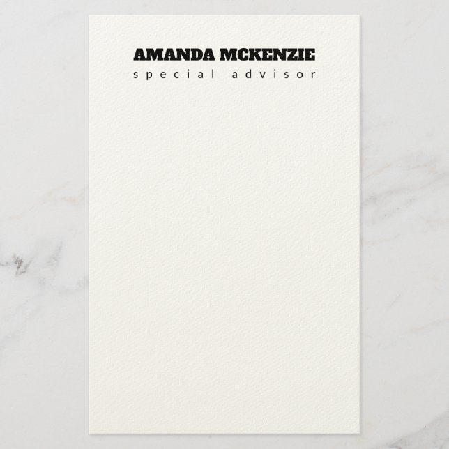 Modern Trendy Unique Creative Minimalist Stationery (Front)