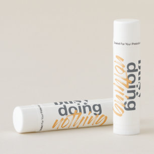 Modern, trendy, urban design of Busy Doing Nothing Lip Balm