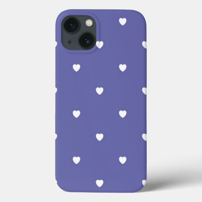 Modern Trendy Valentine's Day Hearts Case-Mate iPhone Case (Back)