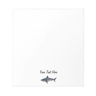 Modern Trendy vintage Shark Personalized  Notepad