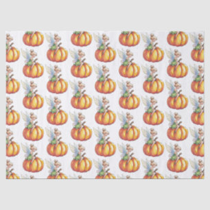 Modern Trendy Watercolor Fairy and Pumpkin         Tissue Paper