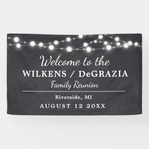 Modern Trendy Welcome Family Reunion String Lights