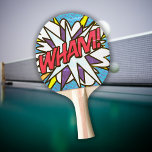 Modern Trendy Wham Comic Book Colorful Ping Pong Paddle at Zazzle