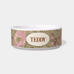 Modern Trendy Wildflower Botanical Floral Monogram Bowl<br><div class="desc">25oz. 2.5" height,  5.75" diameter.</div>