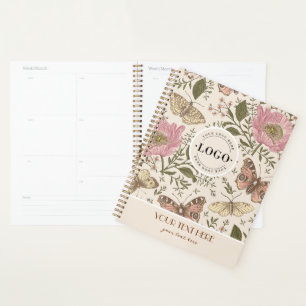 Modern Trendy Wildflower Botanical Floral Monogram Planner