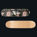 Modern Trendy Wildflower Botanical Floral Monogram Skateboard<br><div class="desc">Skateboard Deck</div>