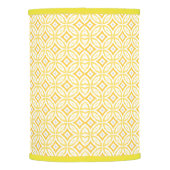 Modern Trendy Yellow Circle Geometric Pattern Lamp Shade (Back)