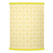 Modern Trendy Yellow Circle Geometric Pattern Lamp Shade (Left)