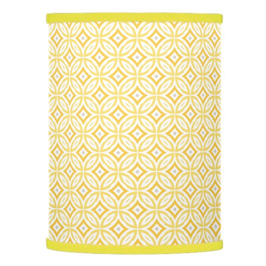 Modern Trendy Yellow Circle Geometric Pattern Lamp Shade (Left)