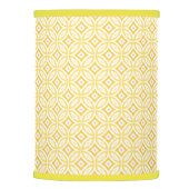 Modern Trendy Yellow Circle Geometric Pattern Lamp Shade (Right)