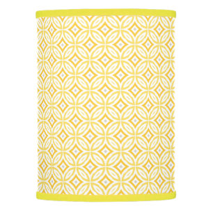 Modern Trendy Yellow Circle Geometric Pattern Lamp Shade