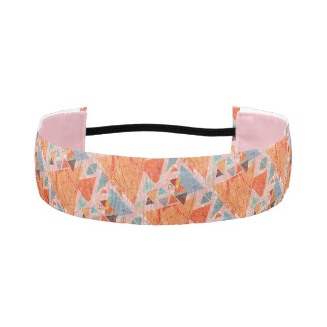 Modern triangle – artistic geometry  athletic headband (Front)