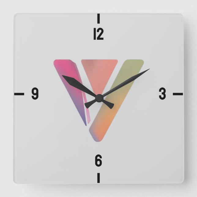 Modern Triangle Clock (Front)