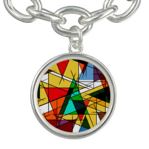 Modern Triangle Colorful Geometric  Bracelet