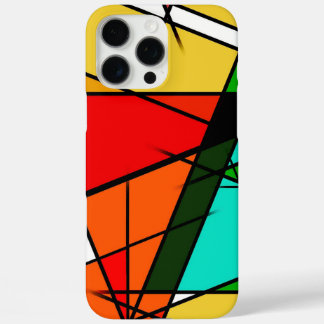 Modern Triangle Colorful Geometric  iPhone 16 Pro Max Case