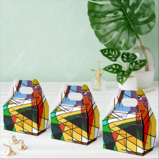 Modern Triangle Colorful Geometric  Favor Boxes