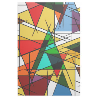 Modern Triangle Colorful Geometric Gallery Wrap