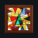 Modern Triangle Colorful Geometric Gift Box<br><div class="desc">Modern triangle colorful geometric design is a style of abstract art and design characterized by the dynamic, structured arrangement of triangles and other geometric shapes in vibrant, high-contrast color palettes.</div>
