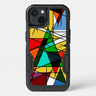 Modern Triangle Colorful Geometric  iPhone 13 Case