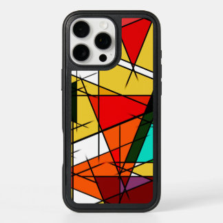 Modern Triangle Colorful Geometric  iPhone 16 Pro Max Case