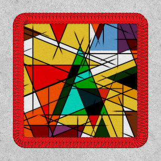 Modern Triangle Colorful Geometric Patch