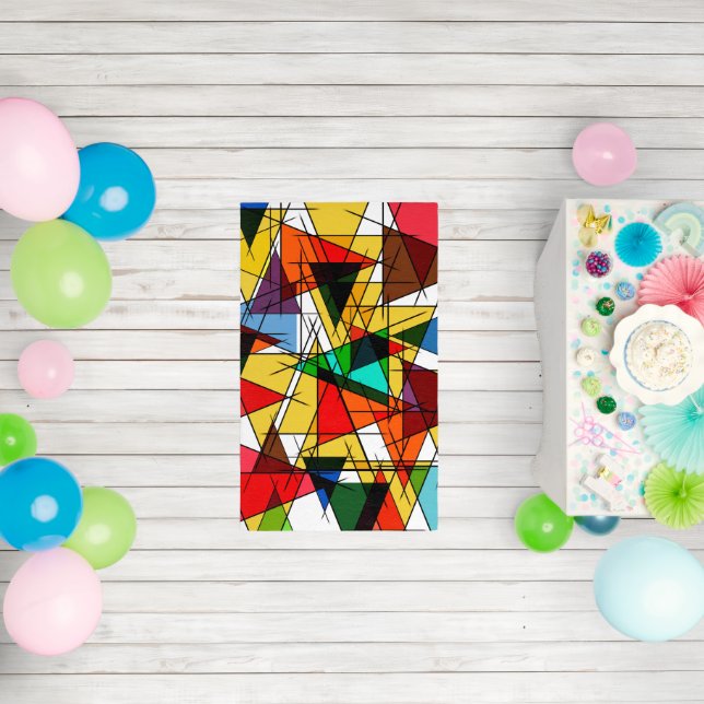 Modern Triangle Colorful Geometric  Rug (Insitu (Birthday))