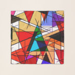Modern Triangle Colorful Geometric  Scarf<br><div class="desc">Modern triangle colorful geometric design is a style of abstract art and design characterized by the dynamic,  structured arrangement of triangles and other geometric shapes in vibrant,  high-contrast color palettes.</div>