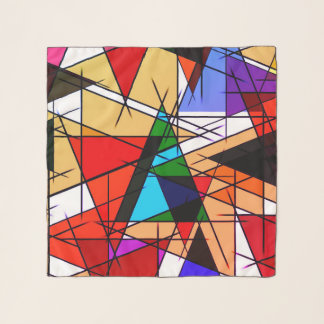 Modern Triangle Colorful Geometric Scarf